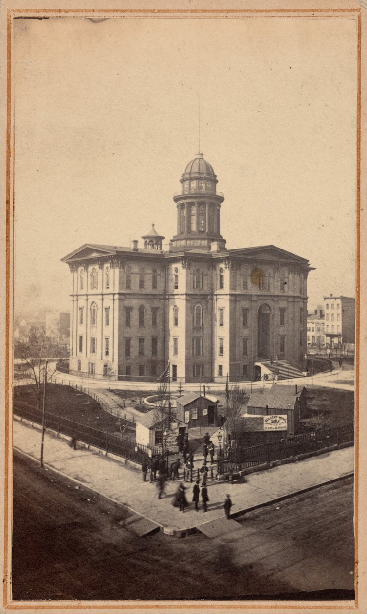 Académie de musique, Chicago, années 1860 (photo) - Crater