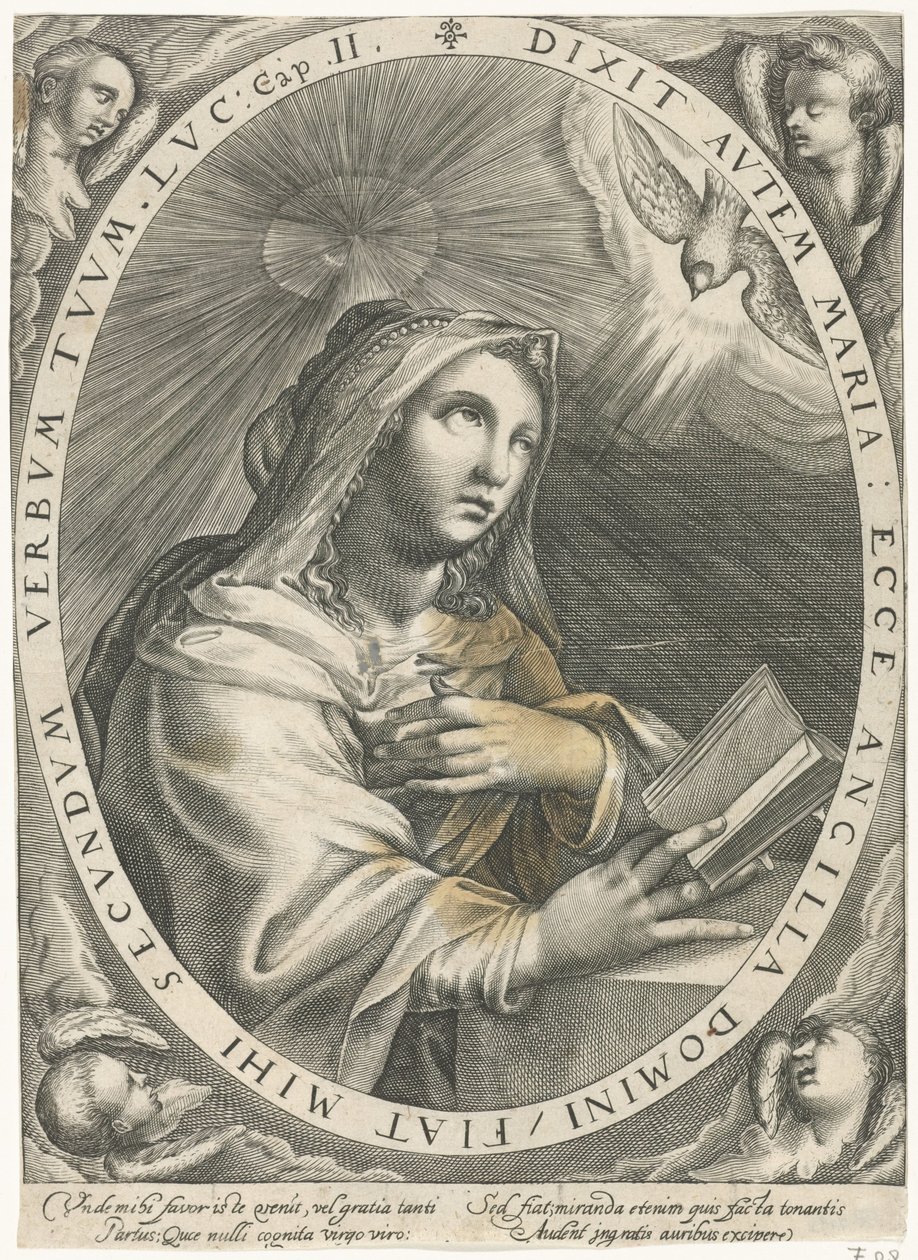 Annonciation (Vierge Marie) - Crispijn van de Passe (I)