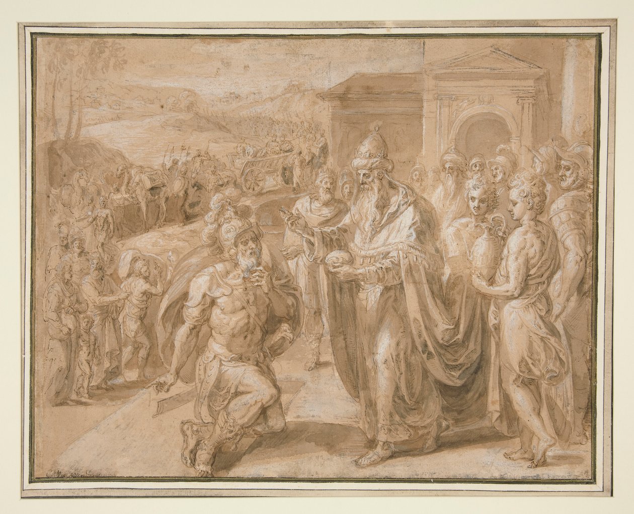 Abraham et Melchisédek - Crispin van den Broeck