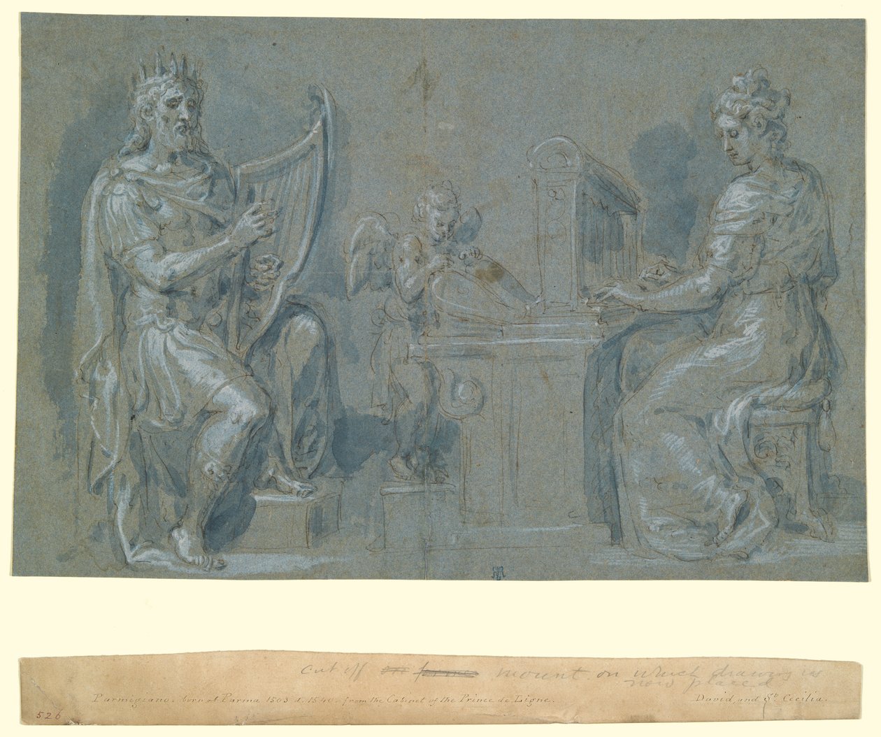 David et Sainte Cécile - Crispin van den Broeck