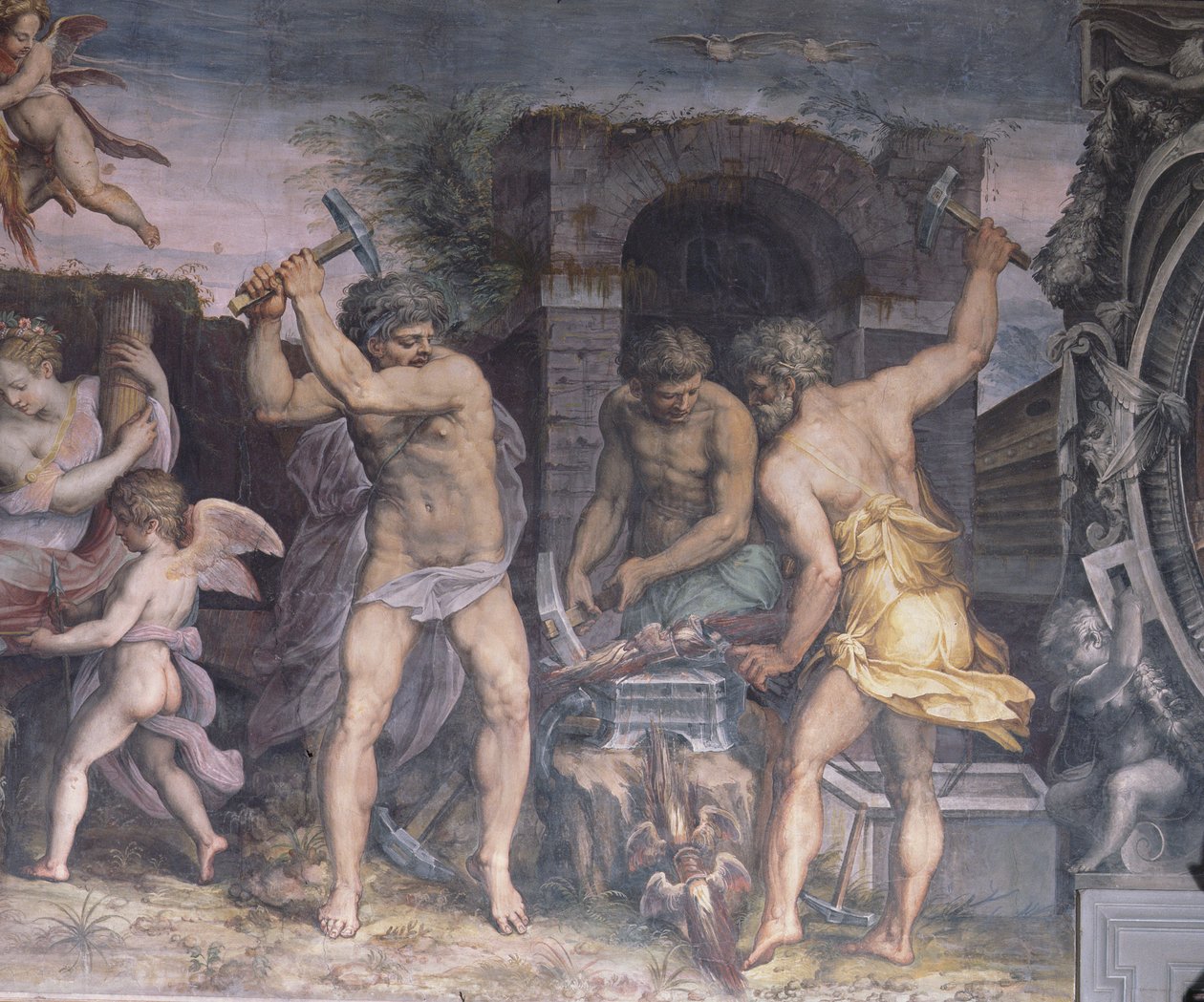 La forge de Vulcain, 1555 - Cristofano Gherardi