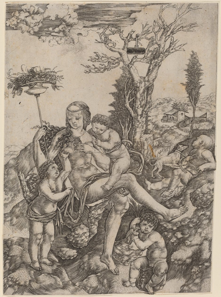 Allégorie de la Terre Mère - Cristofano Robetta