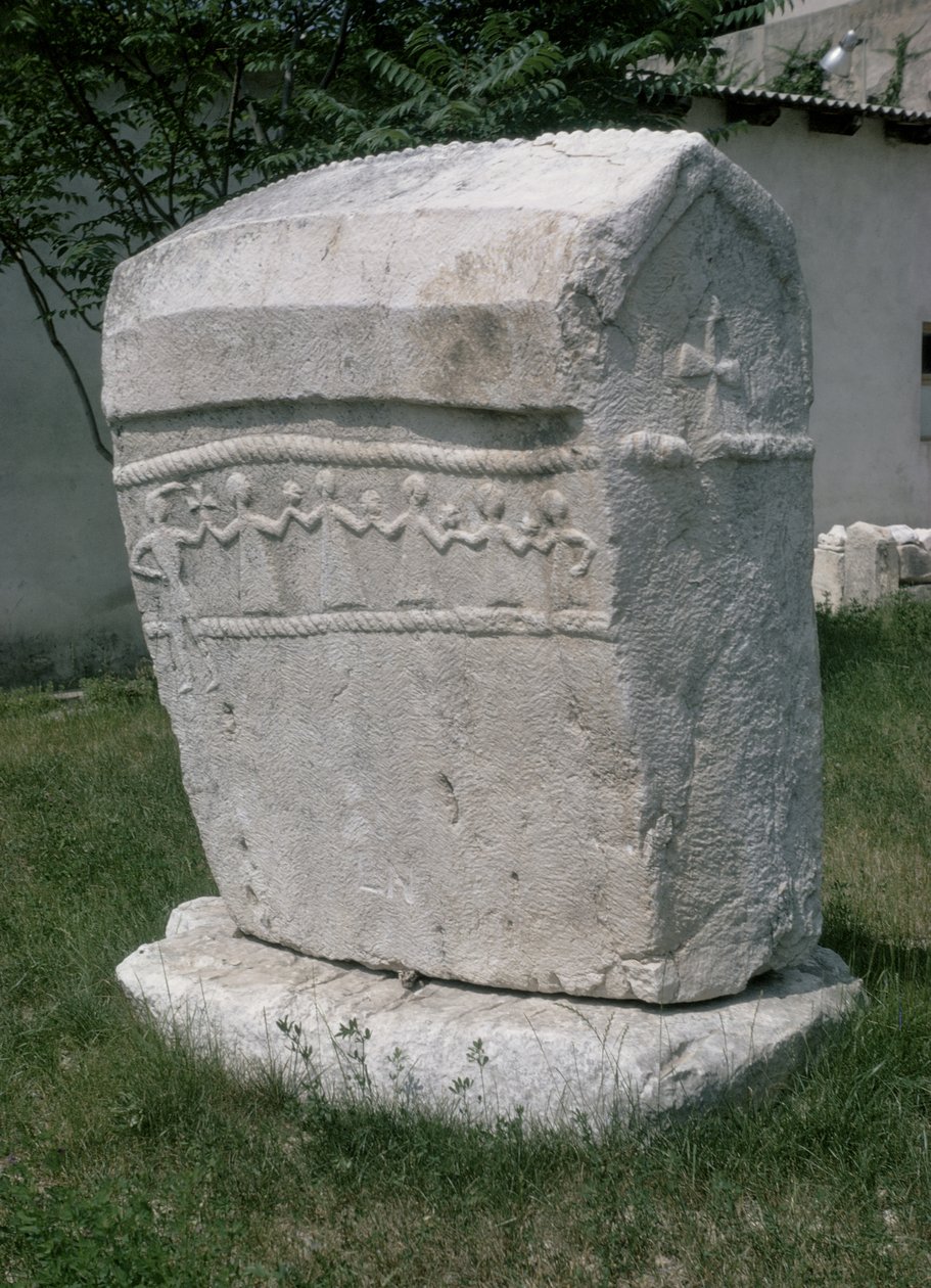 Pierre tombale bogomile, 14e-15e siècle - Croatian School