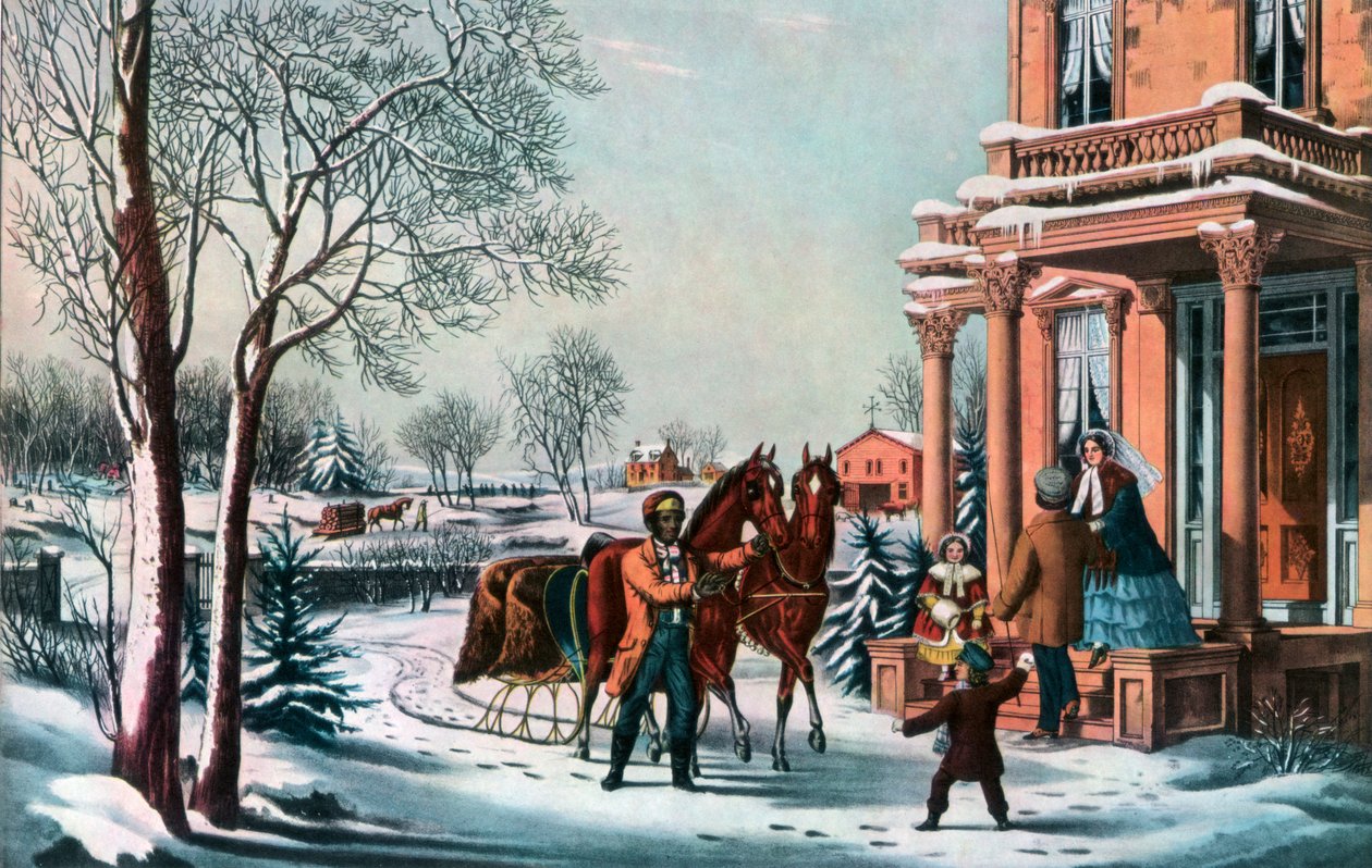 La vie à la campagne américaine, 1855 - Currier and Ives