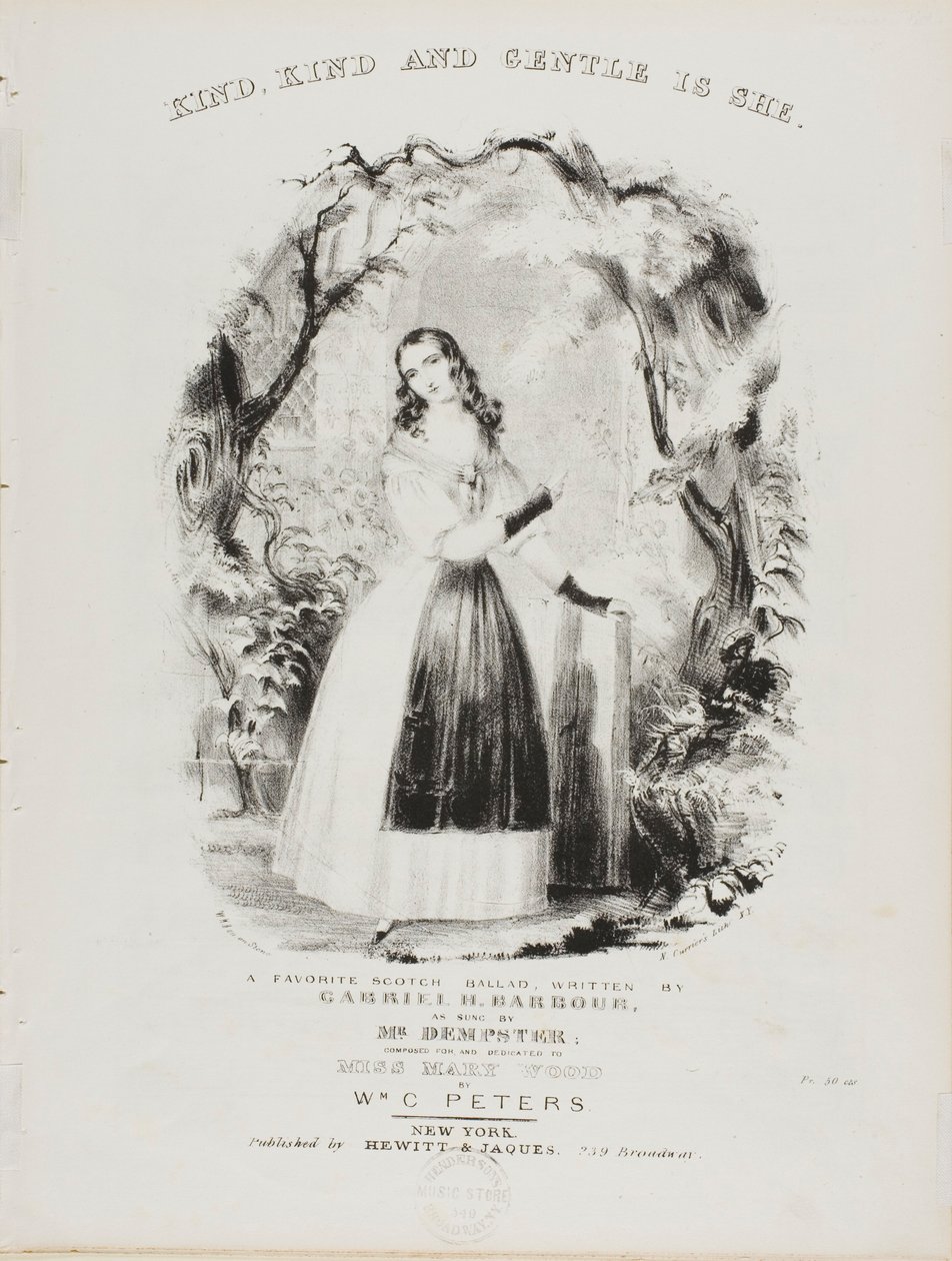 Elle est gentille, gentille et douce - Currier and Ives