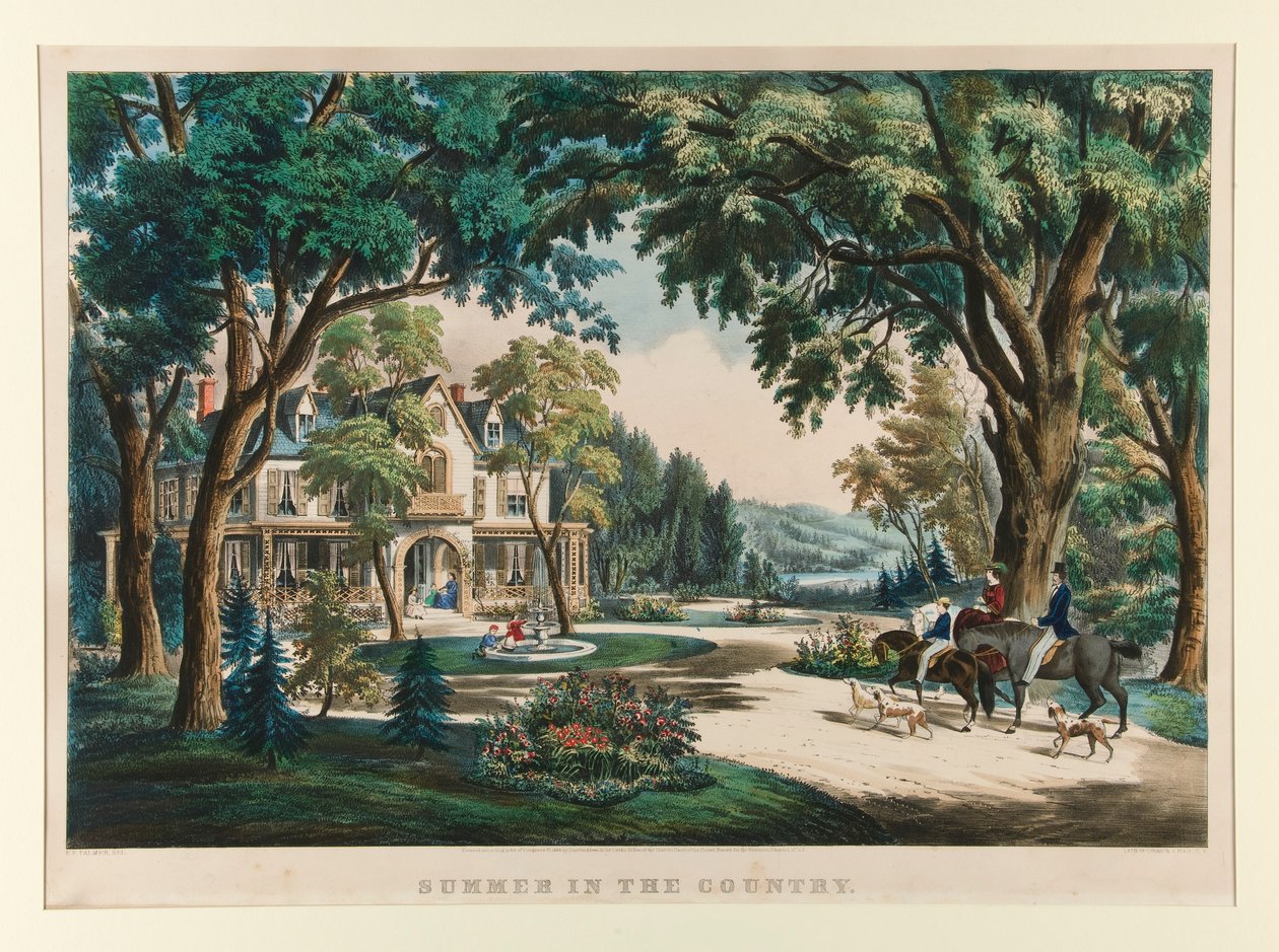 Été à la campagne - Currier and Ives