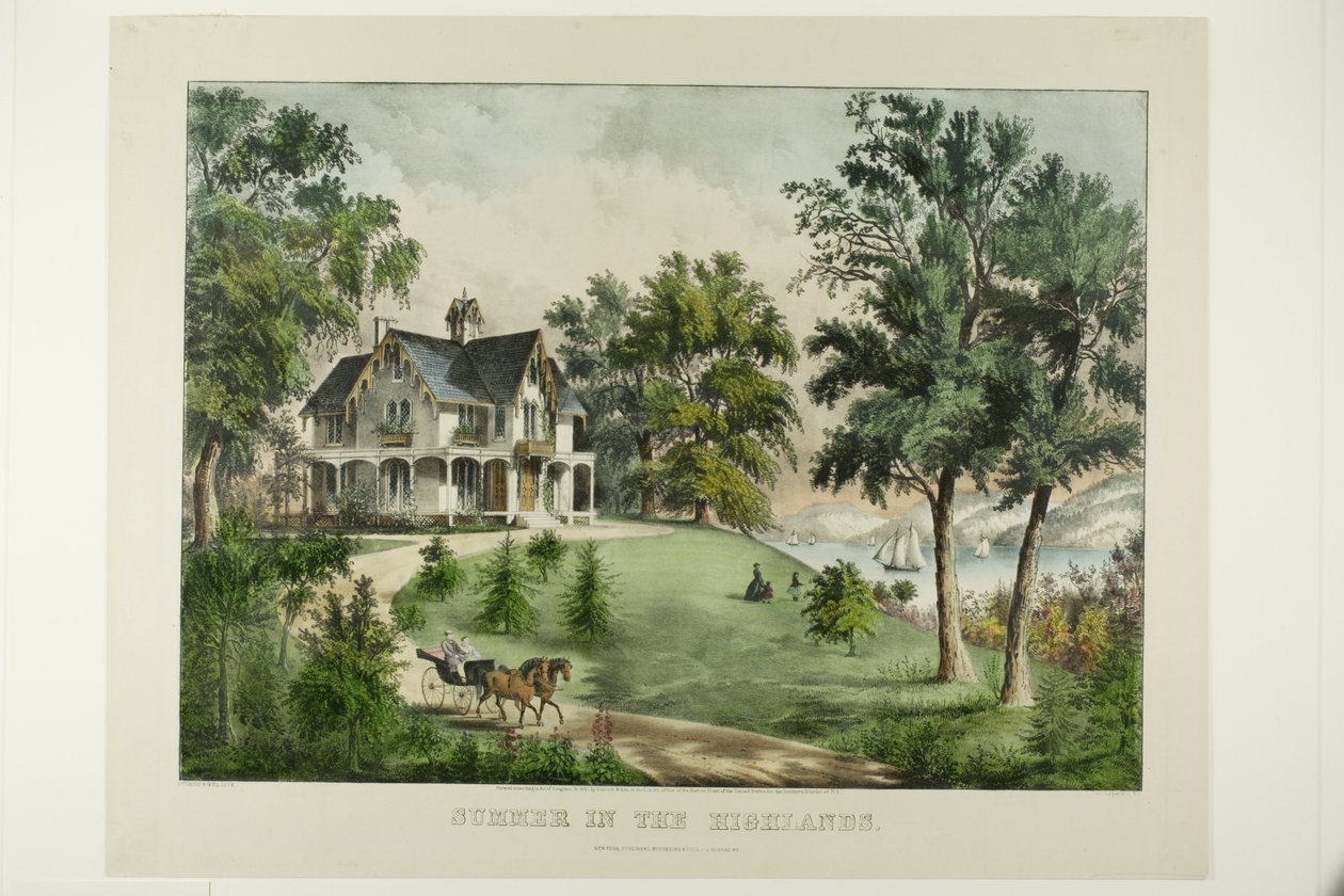 Été dans les Highlands - Currier and Ives