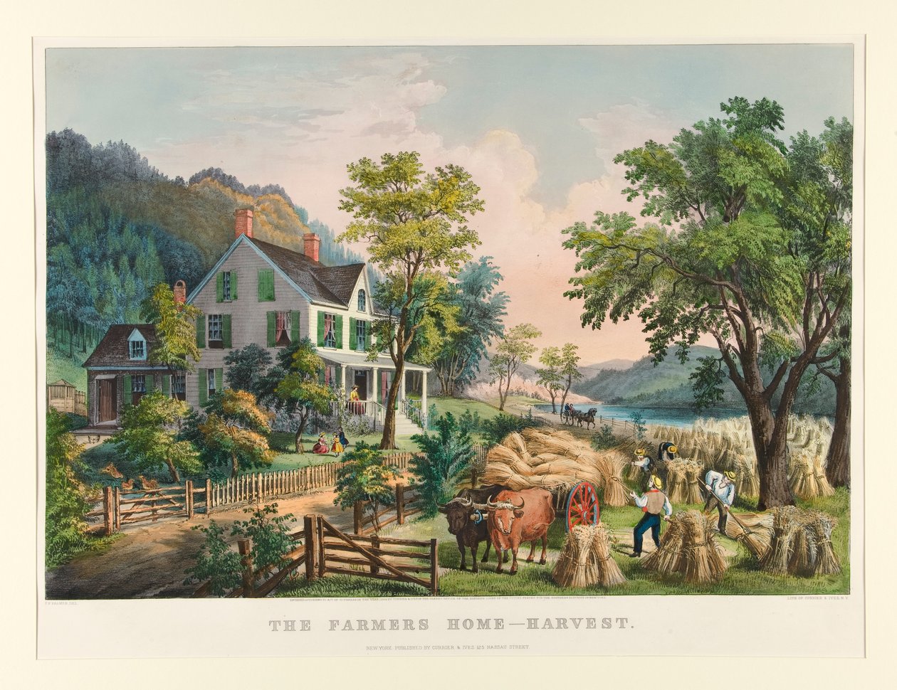 La maison du fermier - Récolte - Currier and Ives
