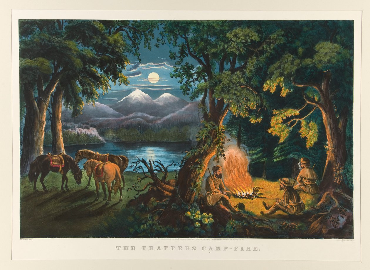 Les trappeurs - Currier and Ives