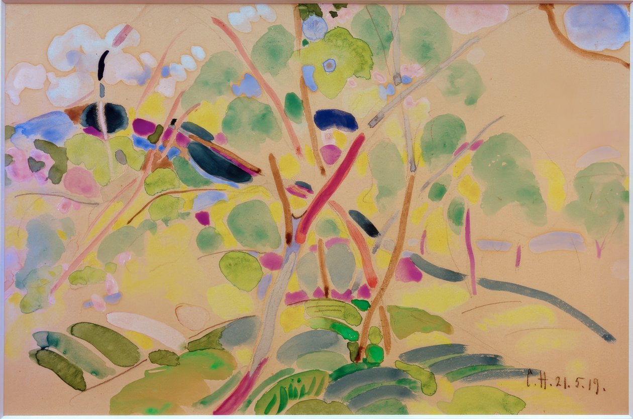 Paysage avec arbres près de Pretzfeld - Curt Herrmann