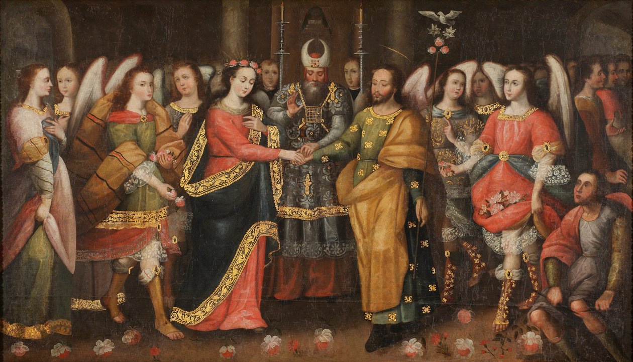 Le Mariage de la Vierge - Cuzco School