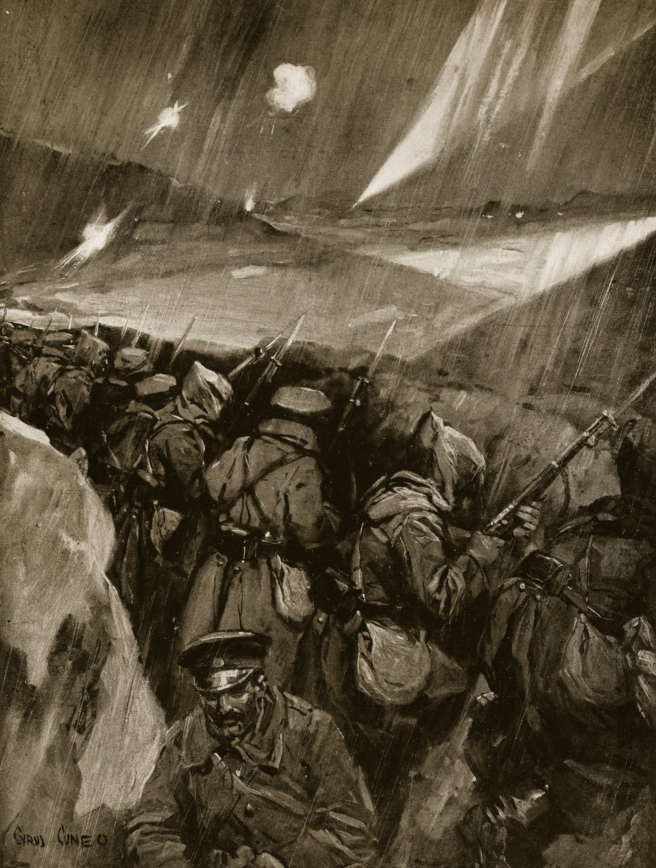 Les Bulgares assiégeant Andrinople, 1912-13 - Cyrus Cuneo