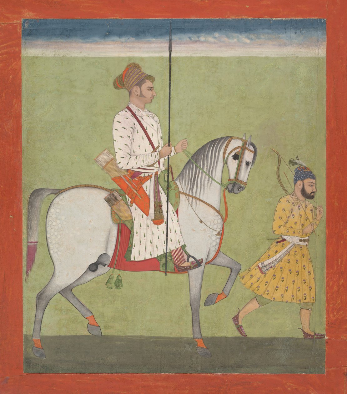 Jhujhar Singh à cheval, vers 1720-30 - Dalchand