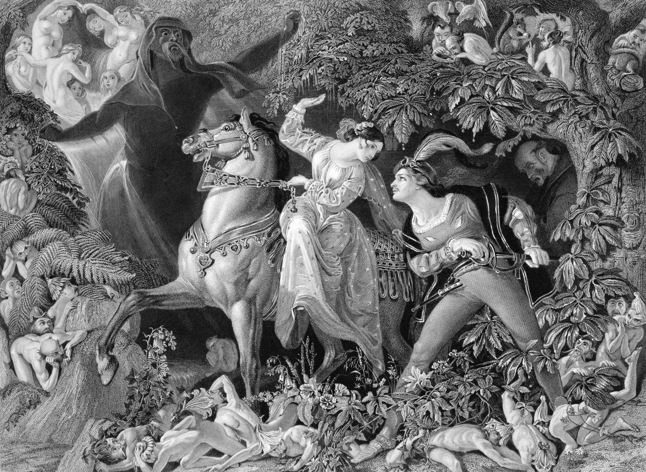 Ondine, gravé par Charles W. Sharpe (1818-99) 1855 - Daniel Maclise