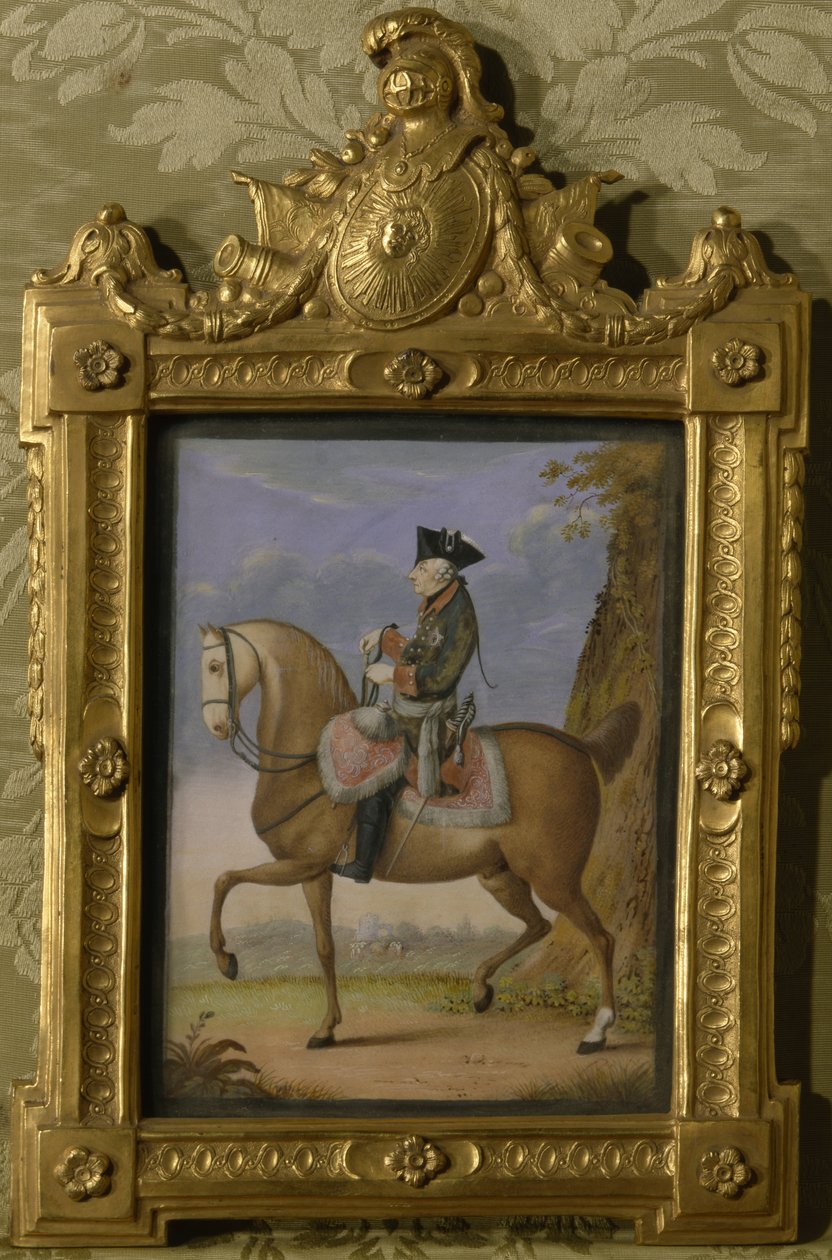 Frédéric II à cheval - Daniel Nikolaus Chodowiecki