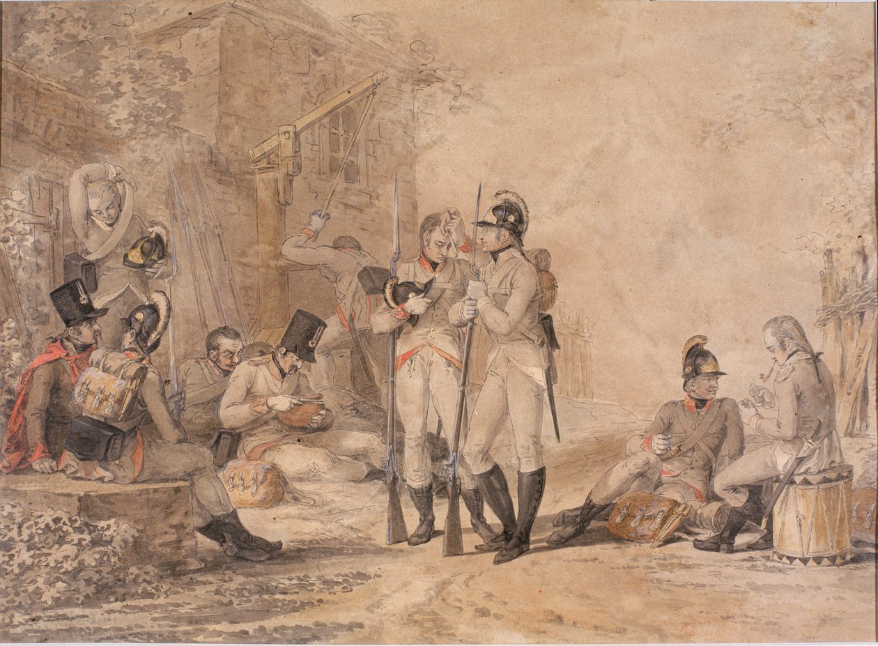 Soldats se reposant - Daniel Maclise