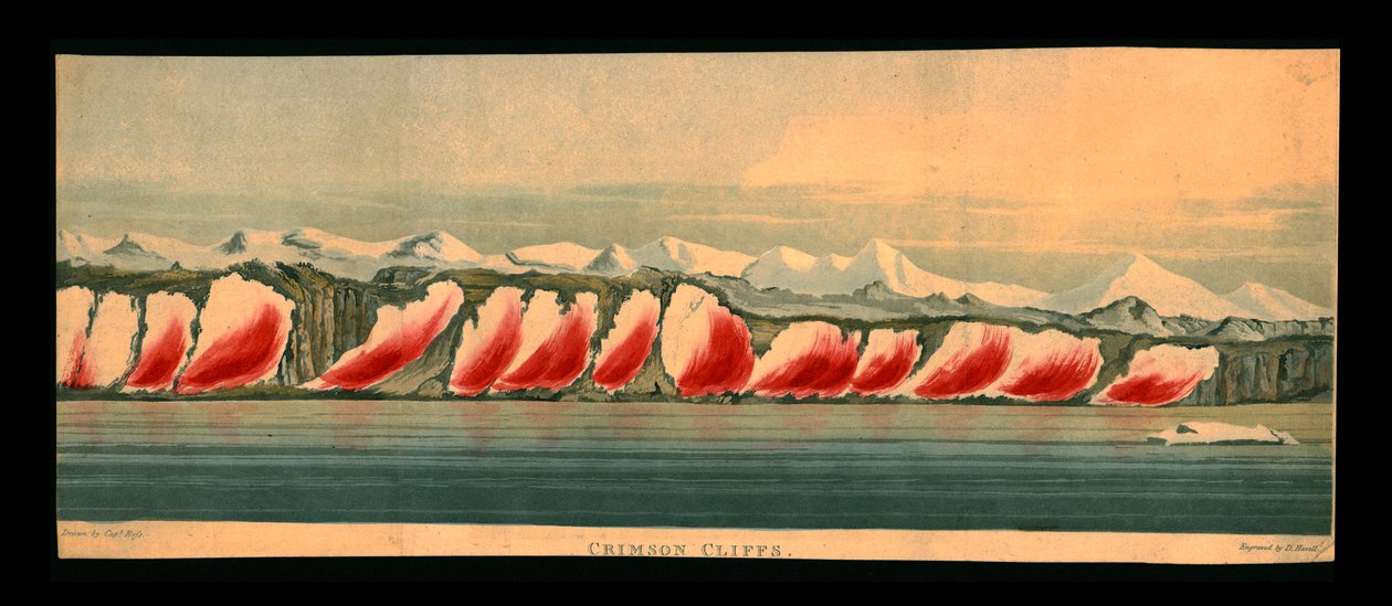 Falaises cramoisies, 1819 - Daniel Havell