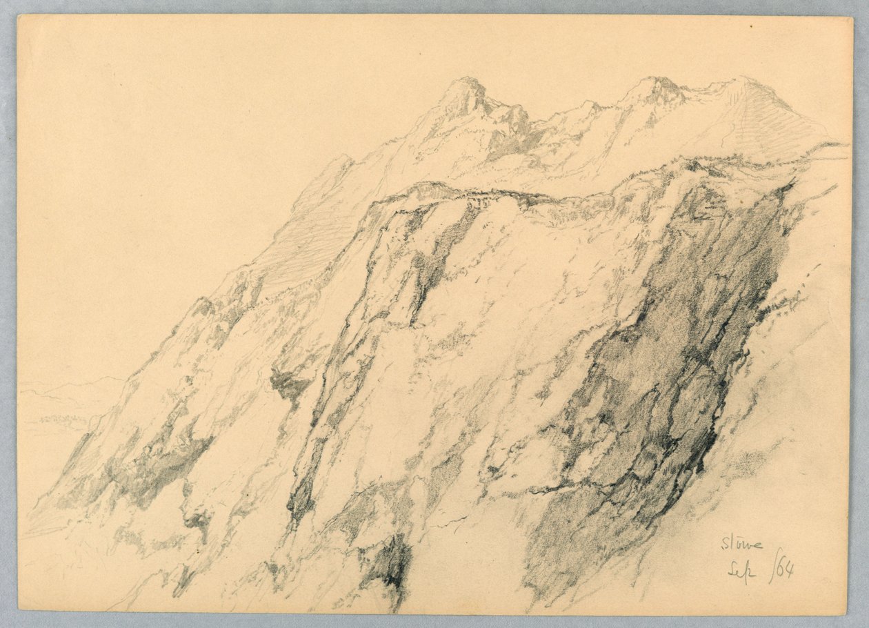 Une falaise à Stowe - Daniel Huntington