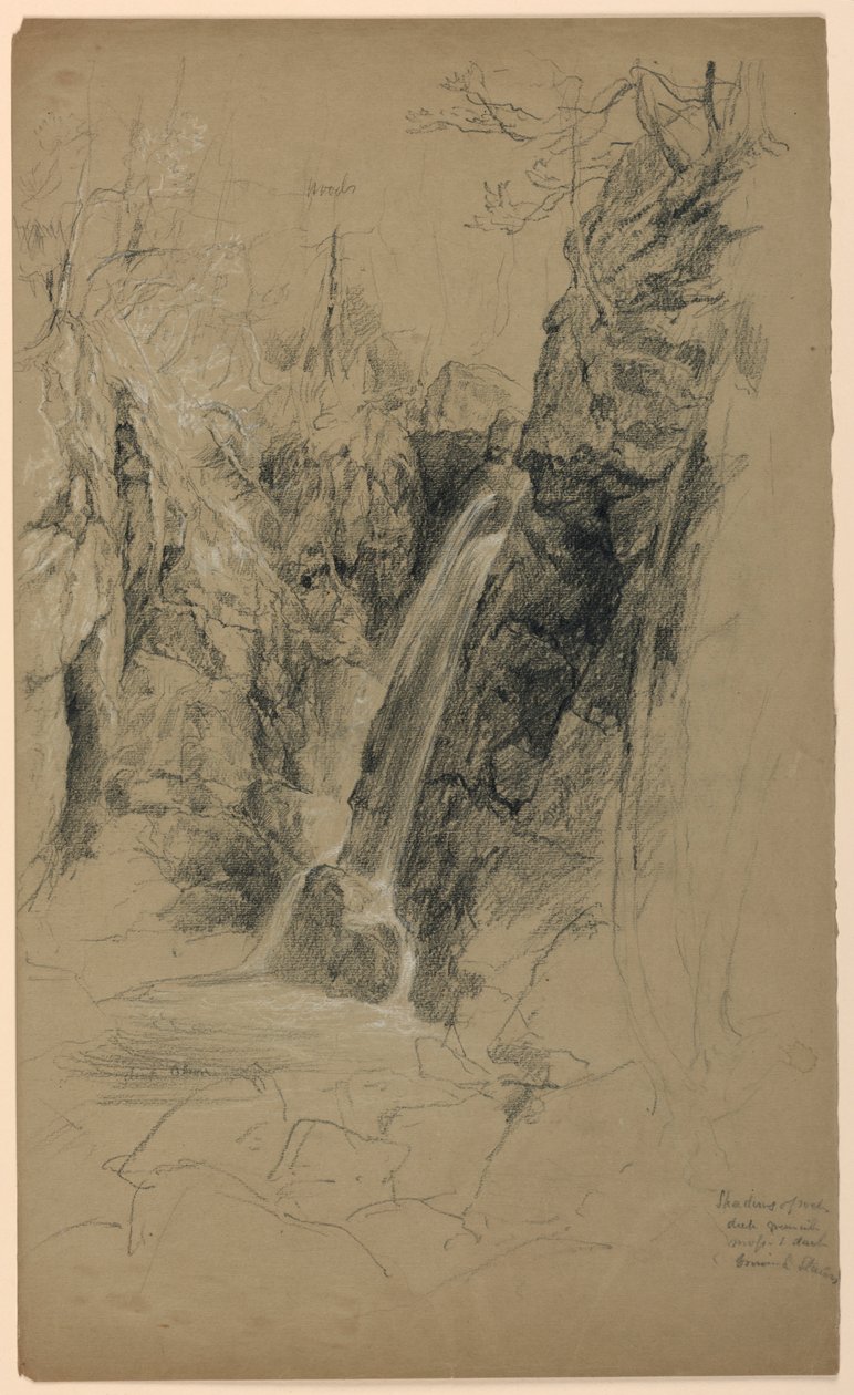 Une cascade - Daniel Huntington