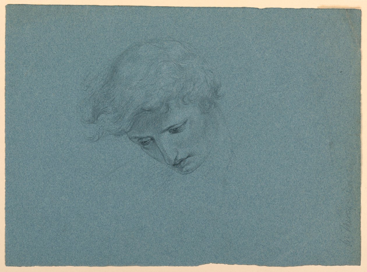 Dessin, étude pour "Le rêve de Mercy", 1857 - Daniel Huntington