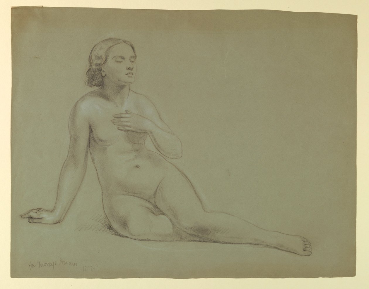 Femme nue, étude pour "Le Rêve de la Miséricorde" - Daniel Huntington