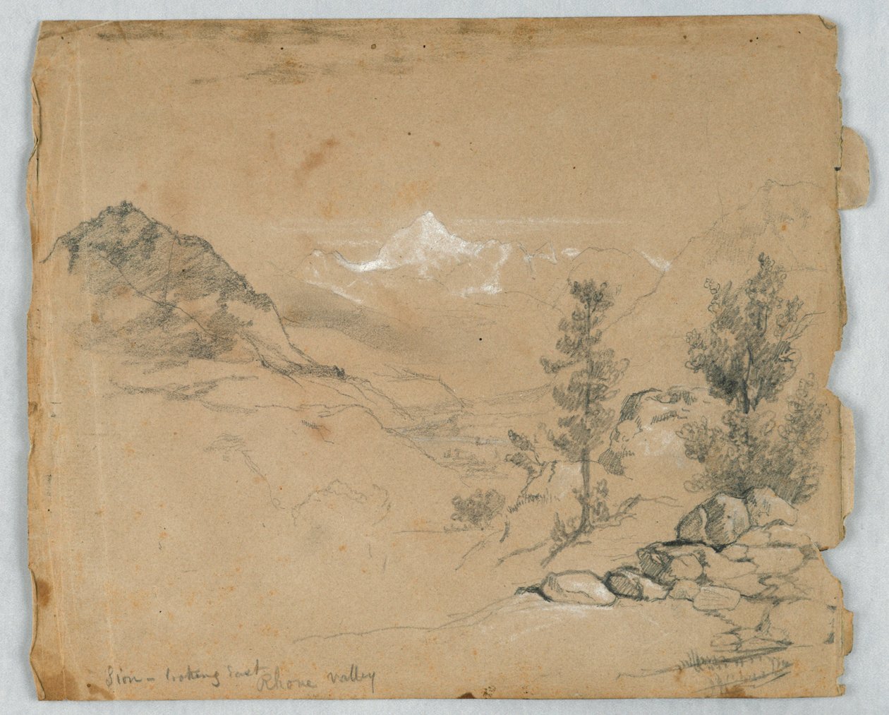 Sion, vue vers l