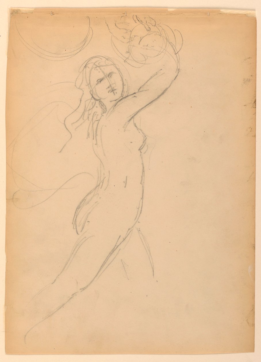 Esquisse pour une Bacchante - Daniel Huntington