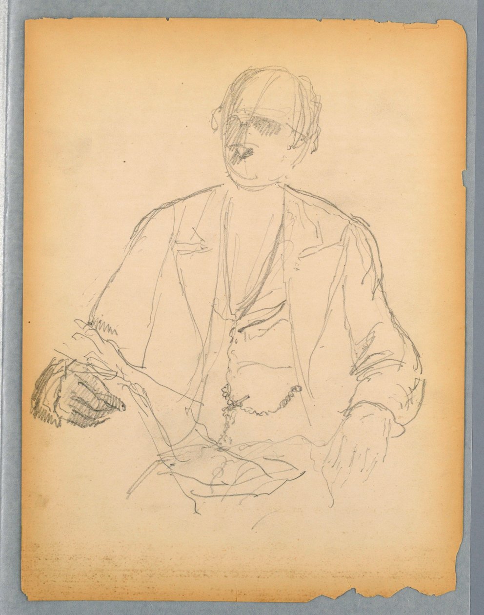 Croquis pour un portrait - Daniel Huntington