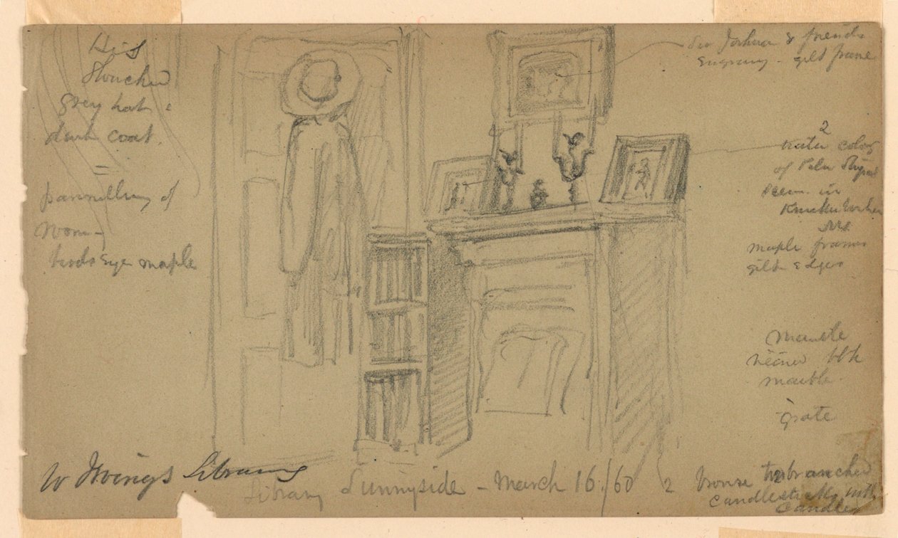 La bibliothèque de Washington Irving à Sunnyside - Daniel Huntington