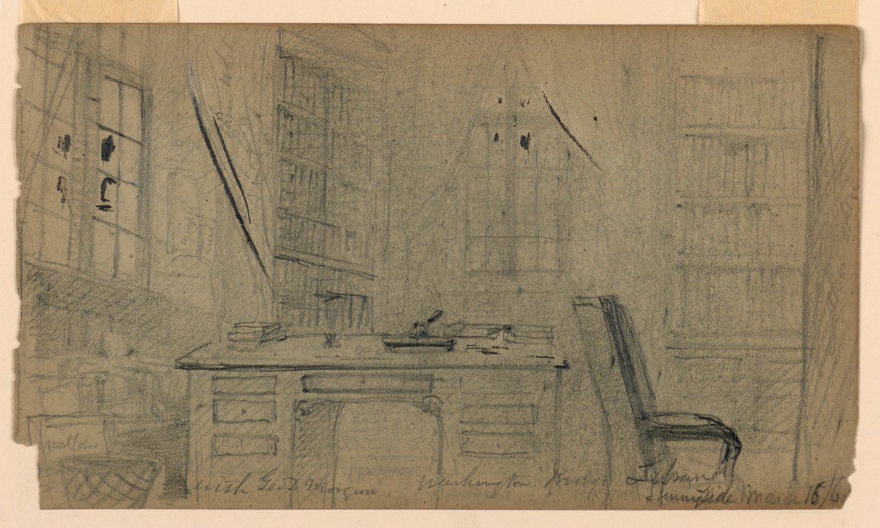 Bibliothèque de Washington Irving à Sunnyside - Daniel Huntington