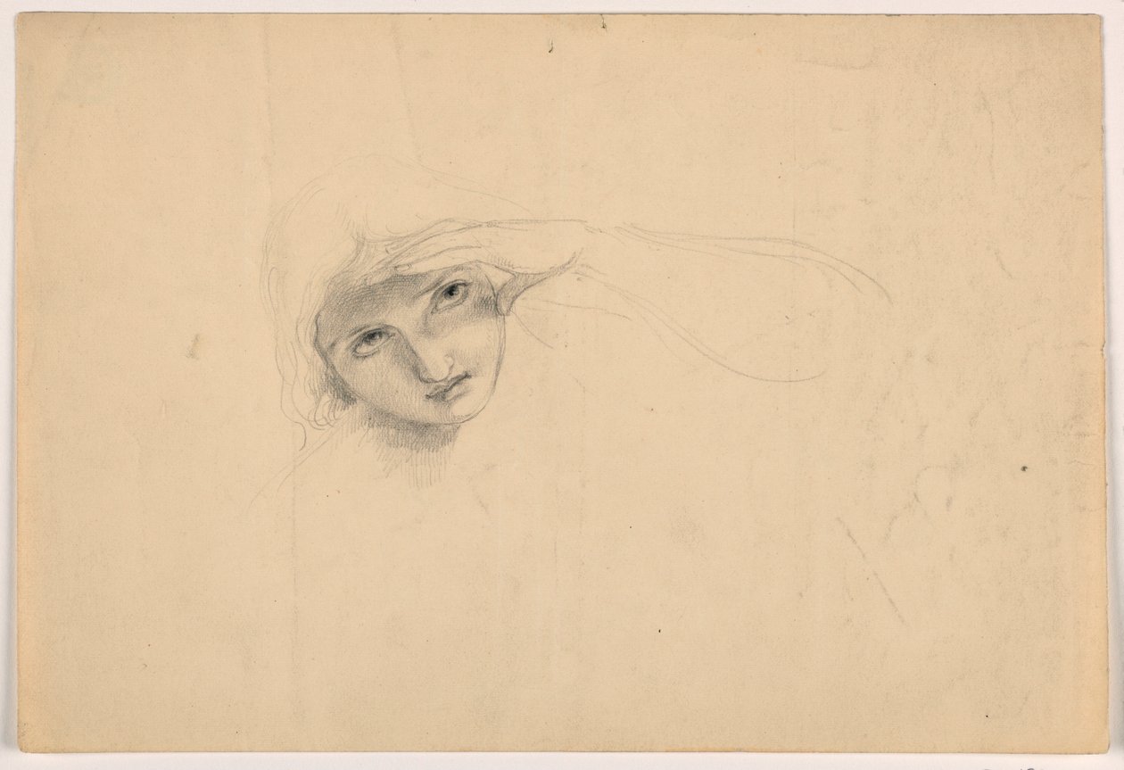 Femme se protégeant les yeux - Daniel Huntington