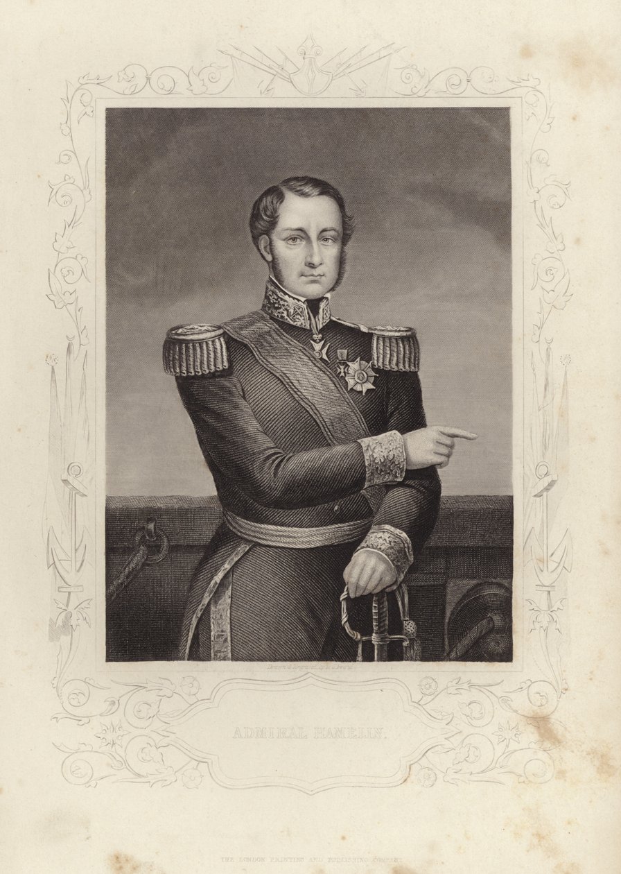 Amiral Havelin (gravure) - Daniel John. Pound