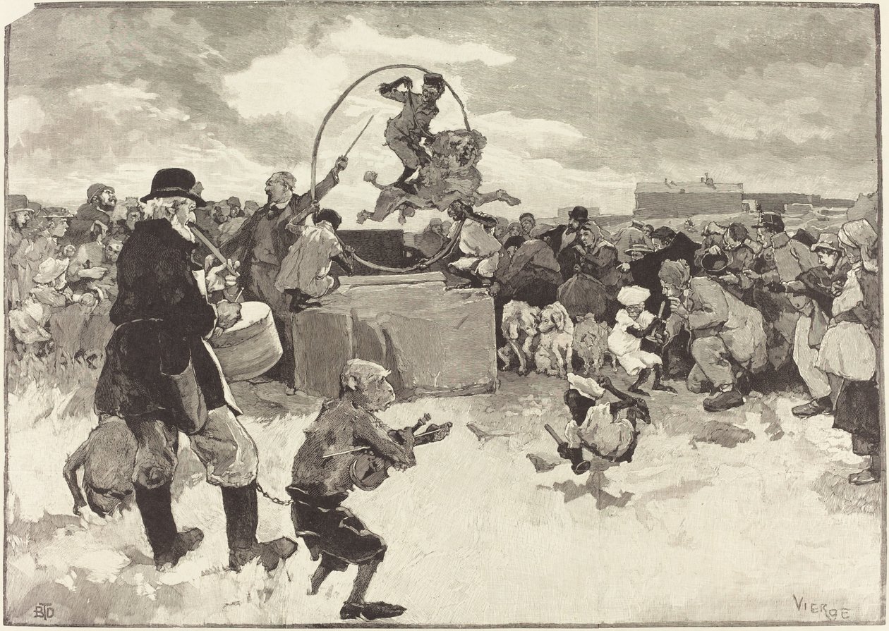 Les Chiens savants, 1883 - Daniel Urrabieta Vierge