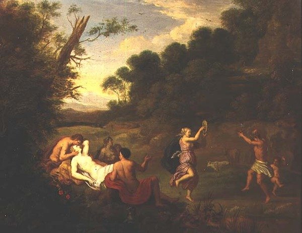 Réveil bacchique dans un paysage boisé - Daniel Vertangen