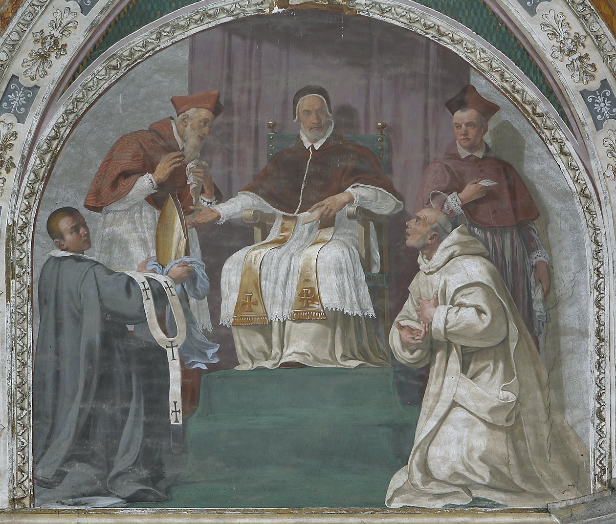 Le Pape approuvant l