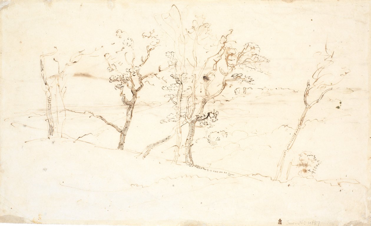 Paysage du Jutland. Lacs entre collines - Dankvart Dreyer