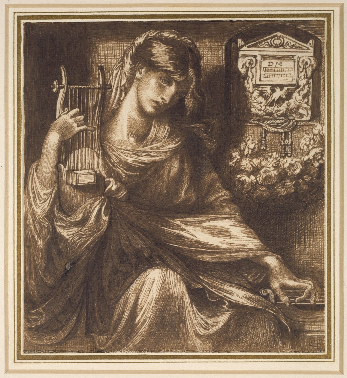 Une veuve romaine, 19ème siècle - Dante Gabriel Charles Rossetti