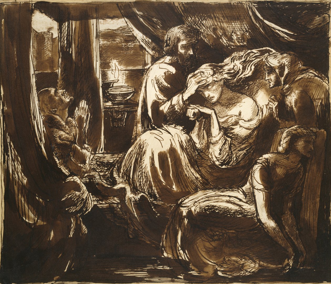 La mort de Lady Macbeth, 19ème siècle - Dante Gabriel Charles Rossetti