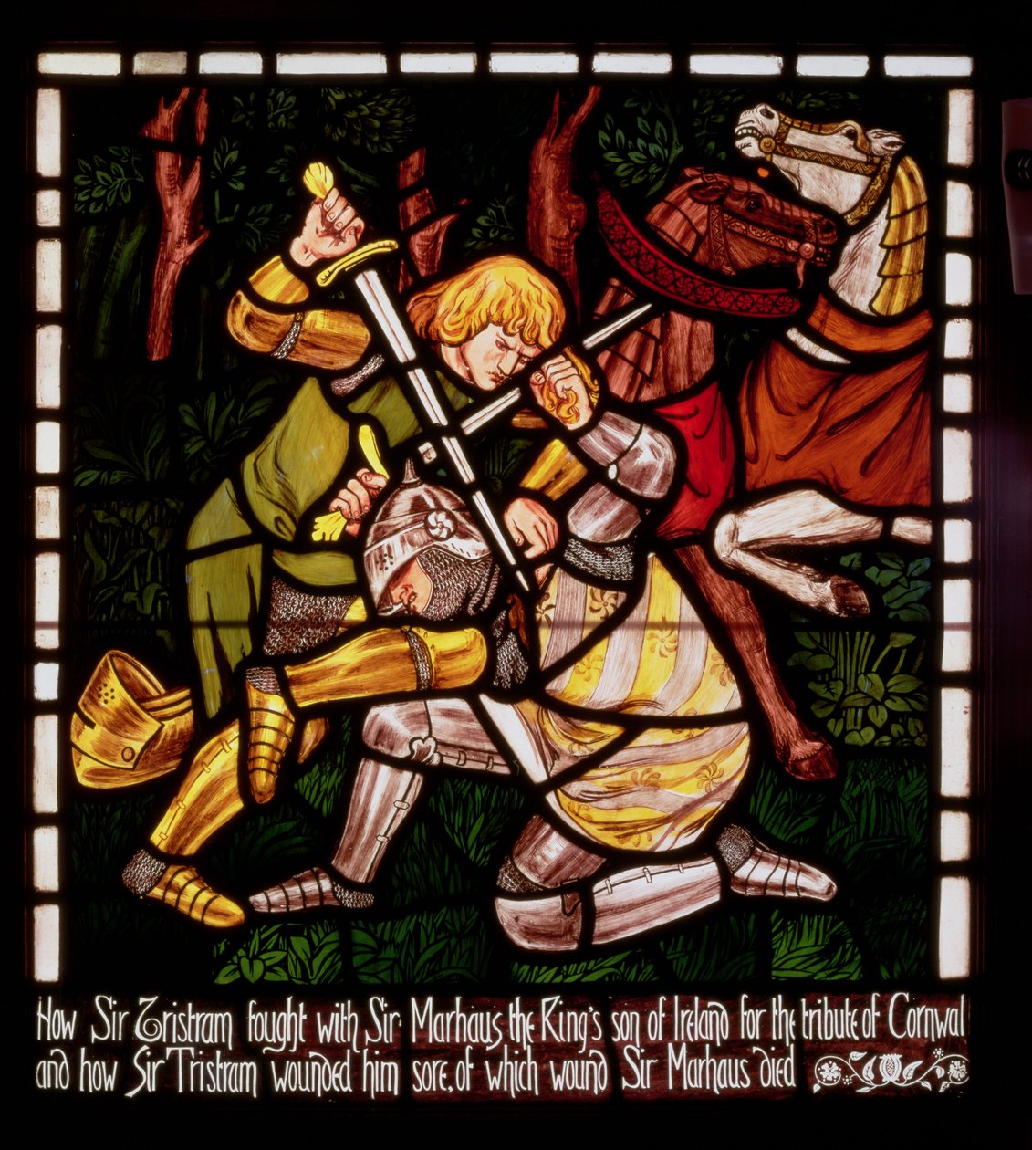 Le combat avec Sir Marhalt, de 