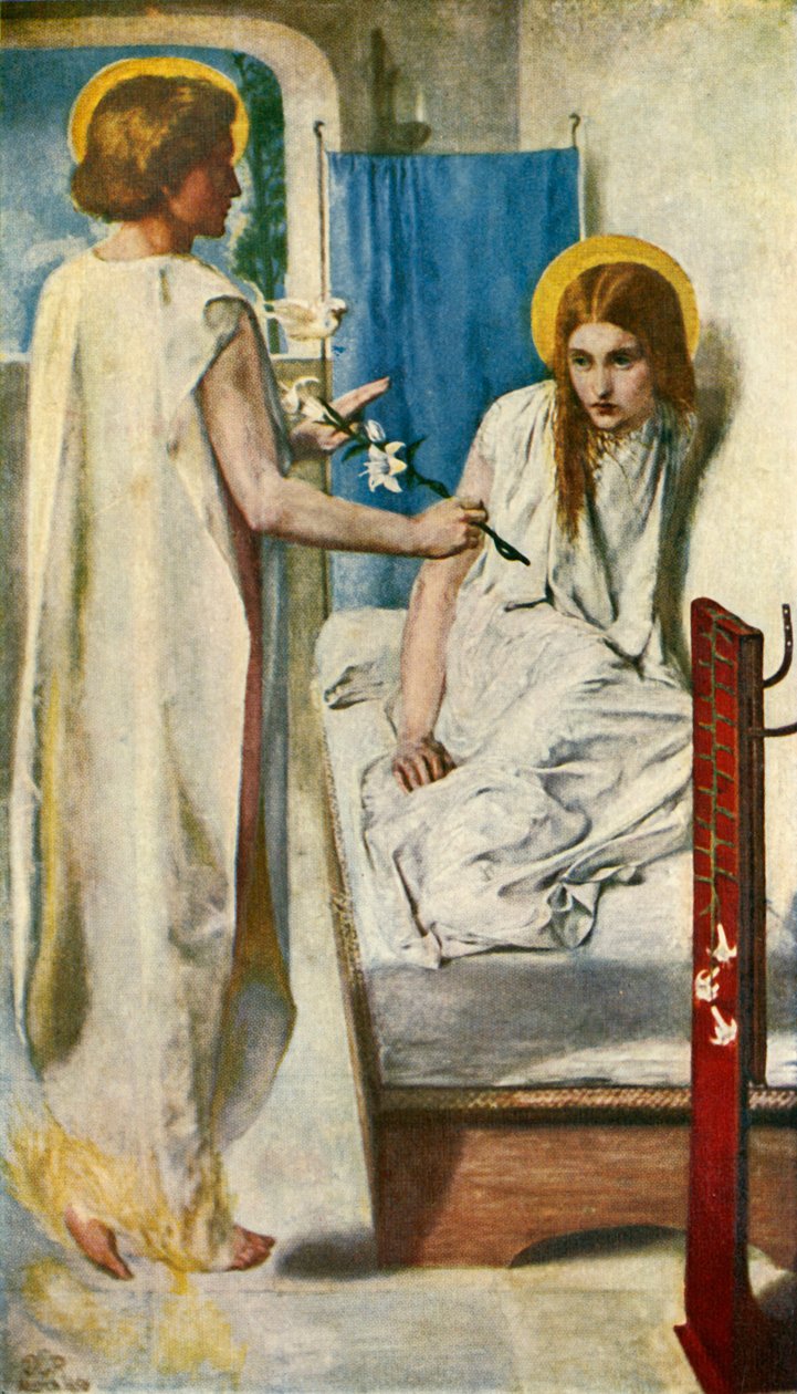 Ecce Ancilla Domini, 1849-1850, vers 1912 - Dante Gabriel Charles Rossetti