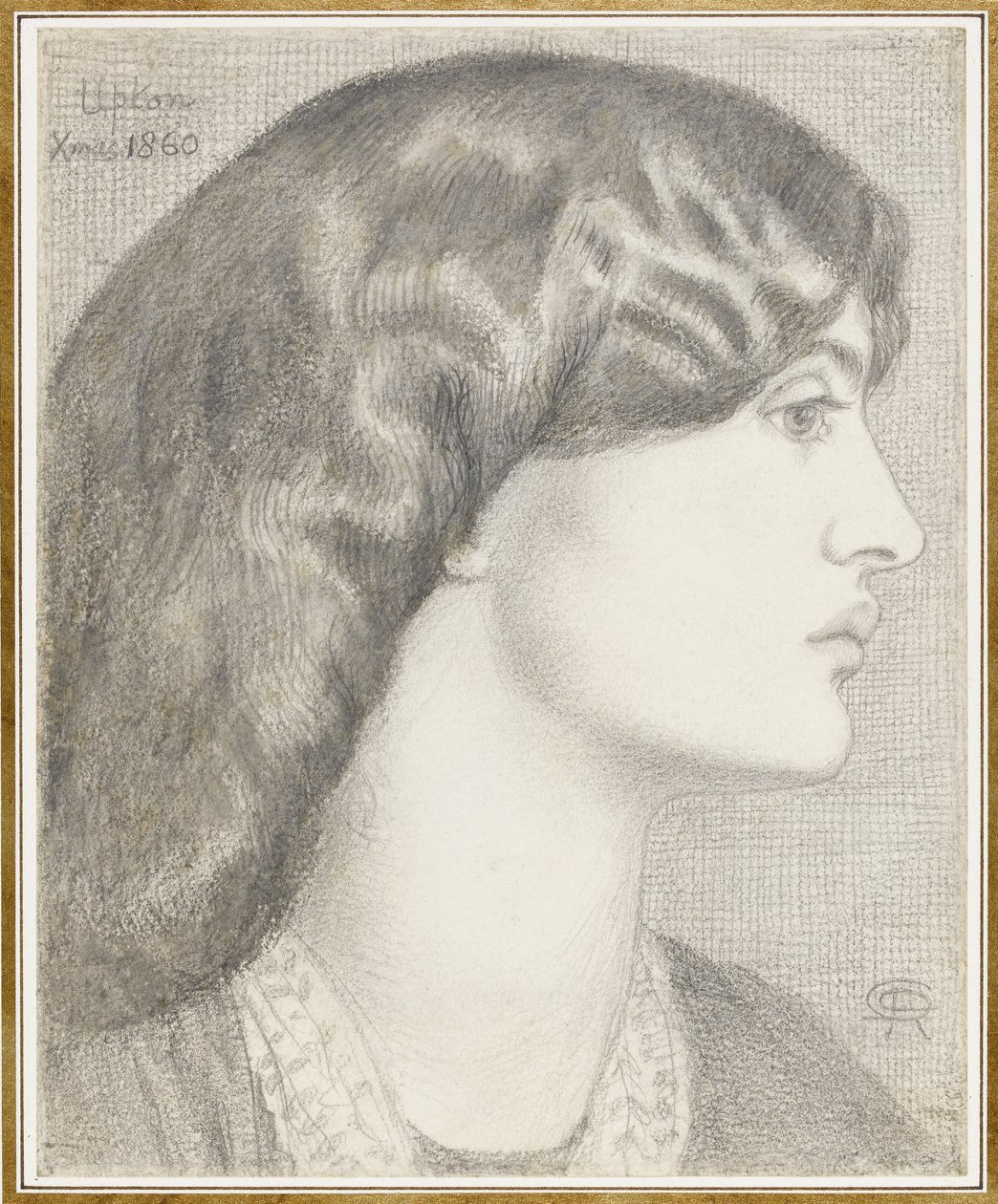 Mme William Morris, 1860 - Dante Gabriel Charles Rossetti