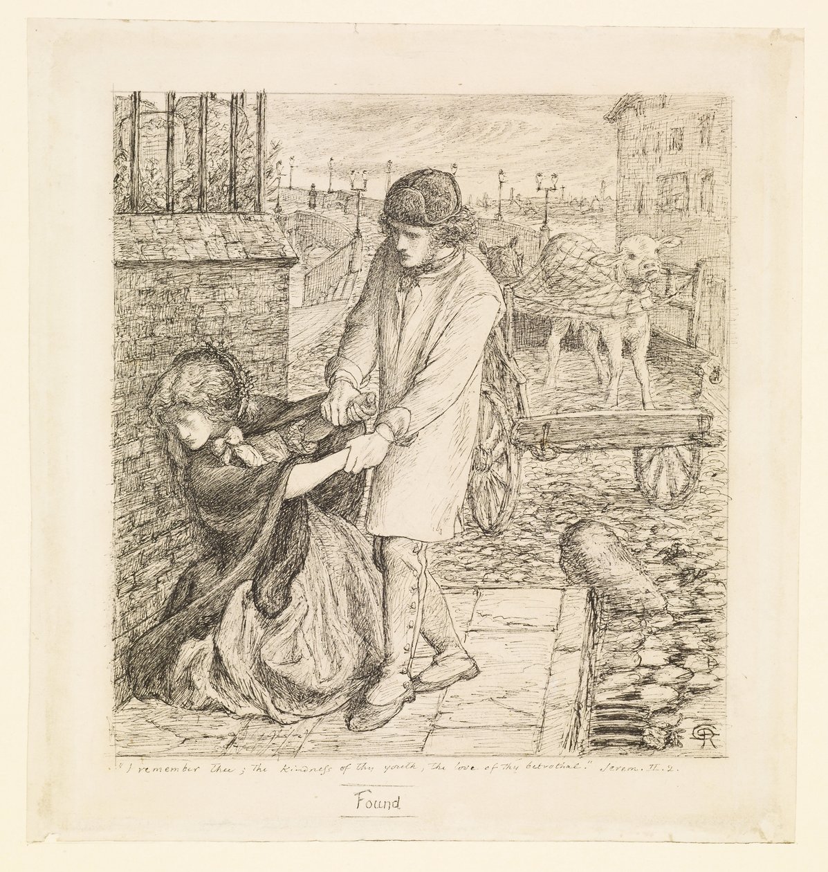 Trouvé - Étude de composition - Dante Gabriel Rossetti