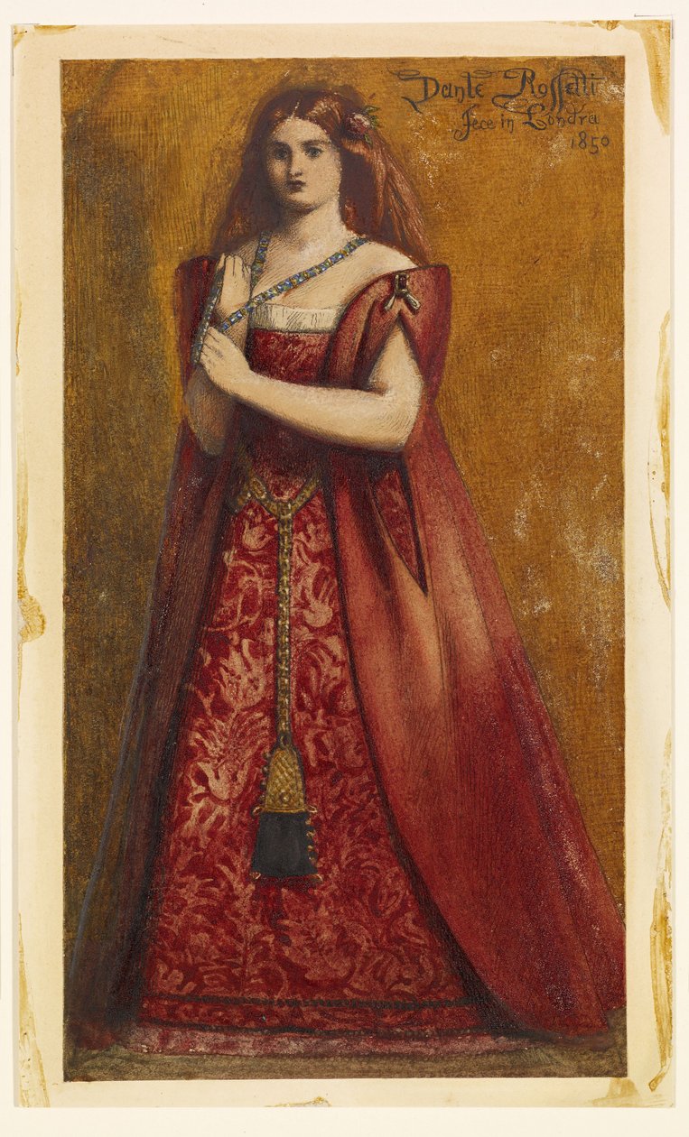 Habillé en rouge [Habillé en rouge] - Dante Gabriel Rossetti