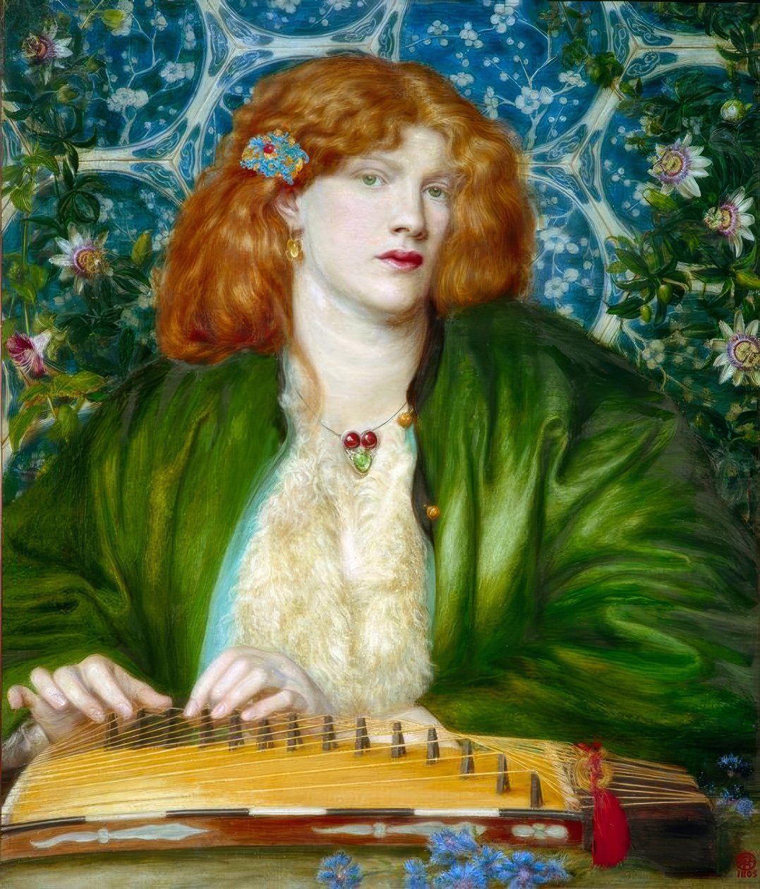 La tonnelle bleue - Dante Gabriel Charles Rossetti