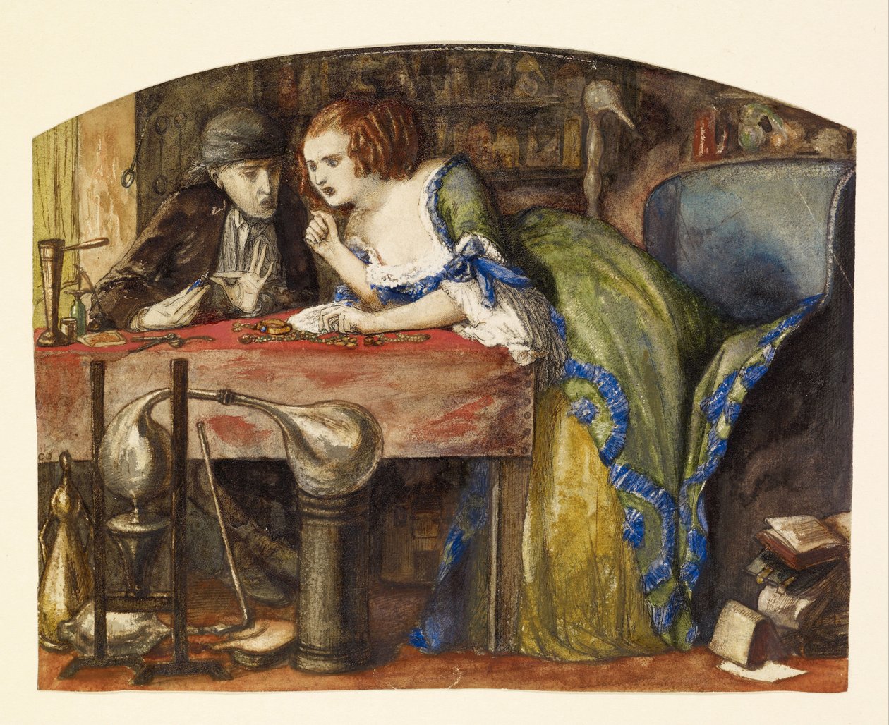 Le laboratoire - Dante Gabriel Rossetti
