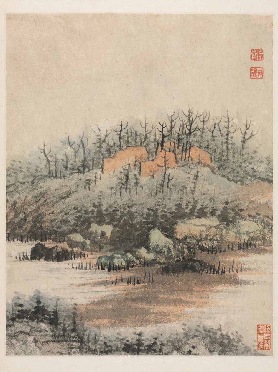 Réminiscences de la rivière Qinhuai, dynastie Qing - Daoji Shitao