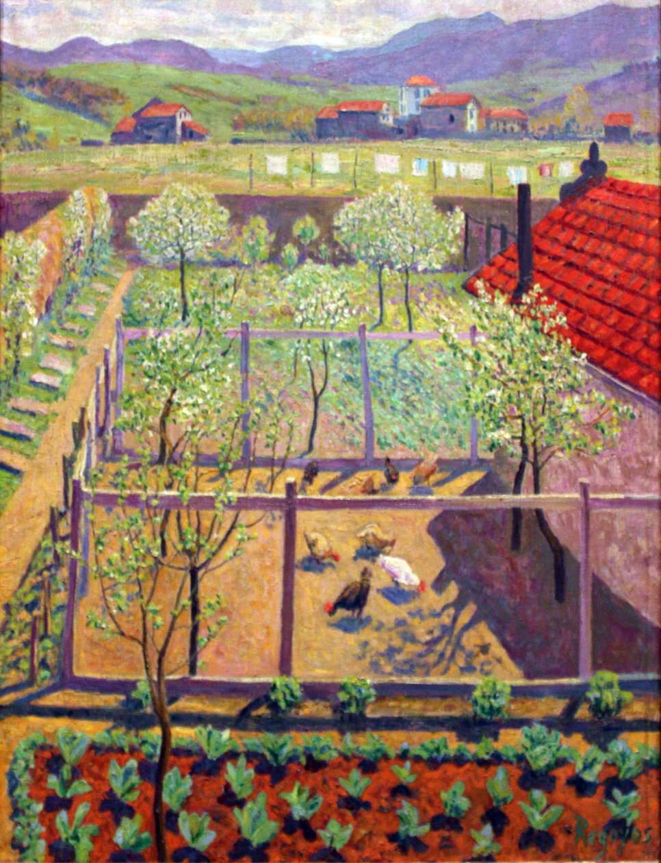 Cour de poules - Darío de Regoyos