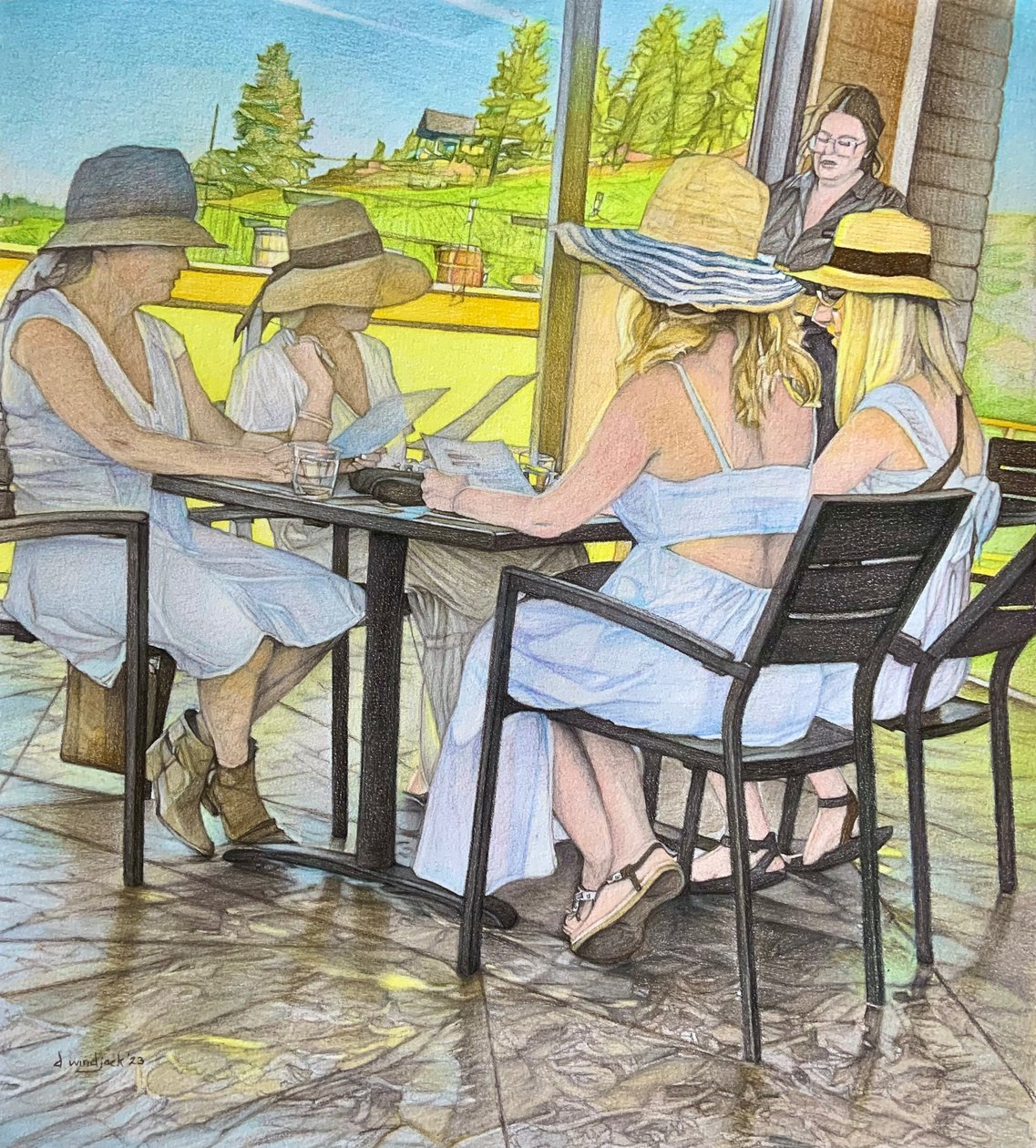 Dames qui déjeunent, 2023 - Darrell Windjack