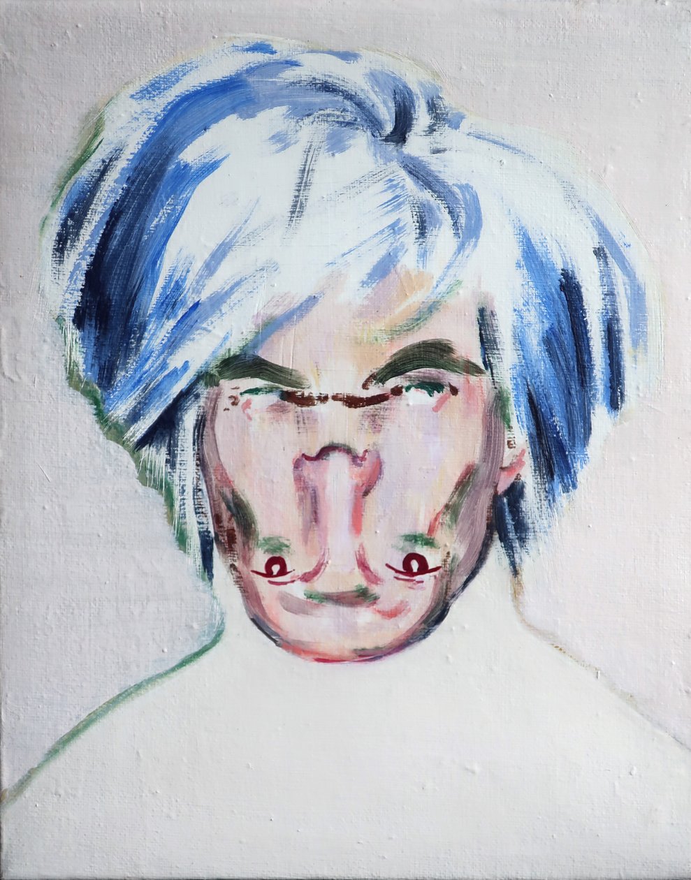 Shockheaded Warhol, 2013 (acrylique sur toile) - Darren Coffield
