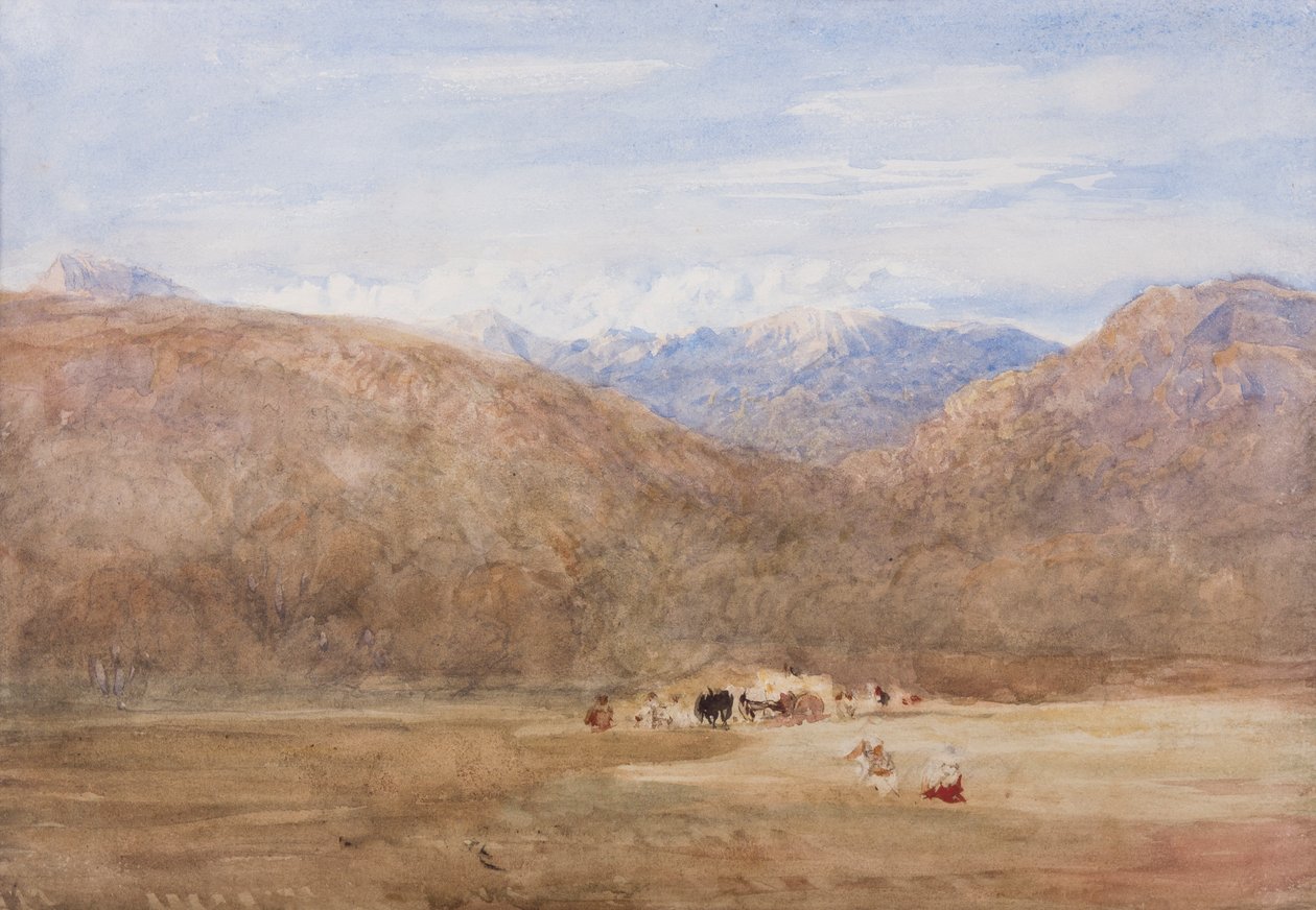 Cader Idris et Mynydd Moel depuis un pré sur le Mawwdach près de Dolgellan, c.1840 - David Cox